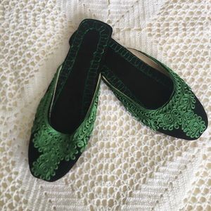 Pakistani Indian embroidered khussa shoes